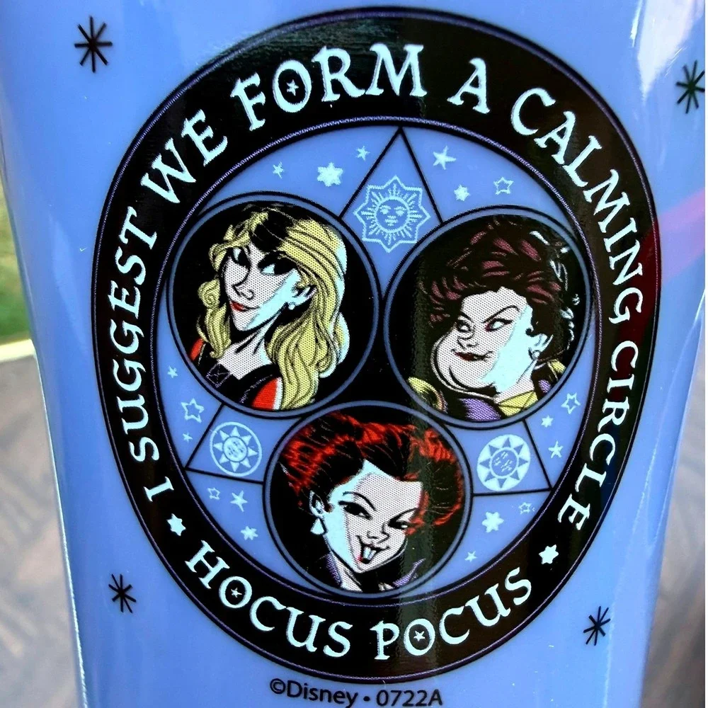 Disney Hocus Pocus Sanderson Sisters Calming Circle Purple Tumbler Cup Set 4pk